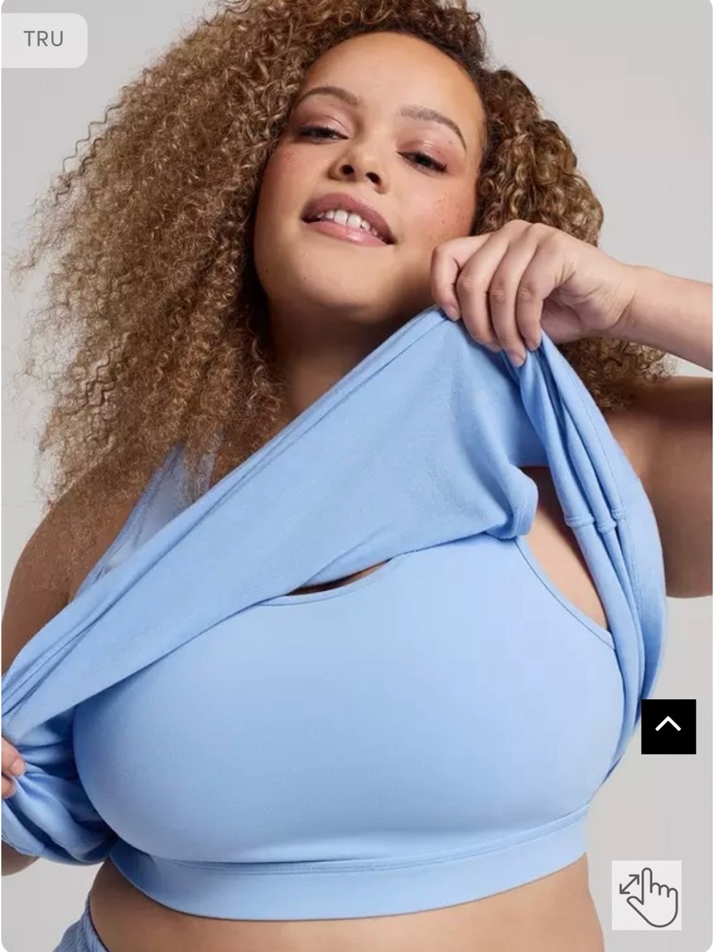 Torrid Performance Cotton Active Tank 2-in-1 Bra - Picture 6 of 10